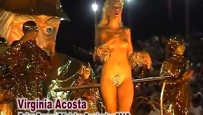 Le Corps Nu De Virginia Acosta Exposé Au Carnaval Des Corrientes