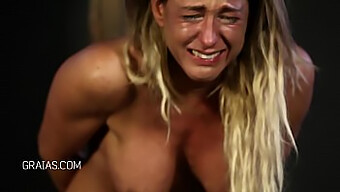 Crying Blonde Slut Taken To The Limit By Fitness Trainer